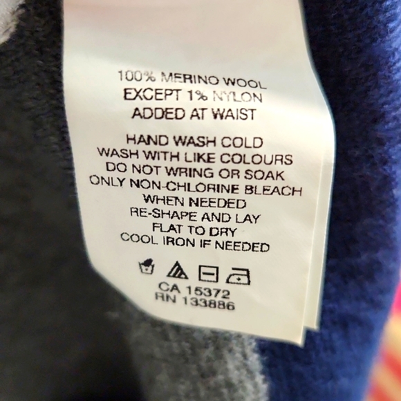 Navy & Grey Stripe Knit Skirt - Picture 4 of 4